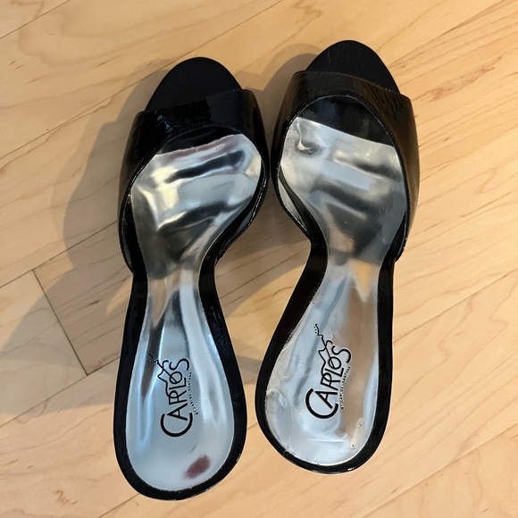 Carlos Santana Black Patent Leather heels. Size 9.5. Worn once. $65. Sexy as fck - Picture 4 of 7